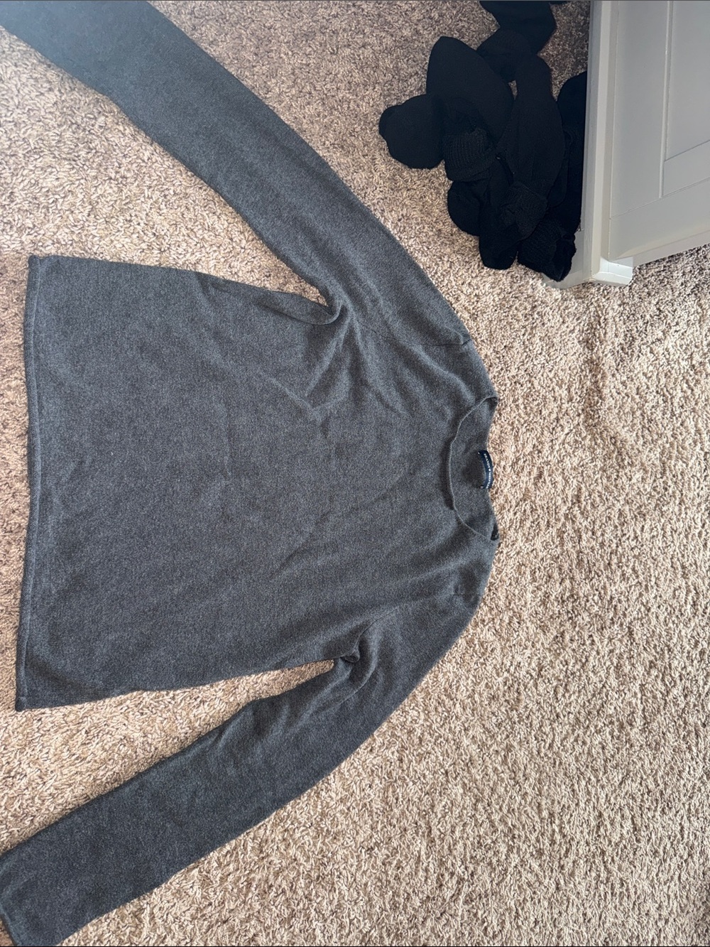 Brandy Melville, womens charcoal Crewneck Sweater - Charcoal Gray